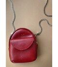 Шкіряна жіноча міні-сумка Kroha червона картинка, зображення, фото