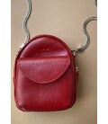 Шкіряна жіноча міні-сумка Kroha червона картинка, зображення, фото
