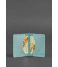 Жіночий шкіряний кард-кейс (візитниця) 6.0 бірюзовий картинка, зображення, фото