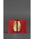 Женский кожаный кард-кейс (визитница) 6.0 красный картинка, изображение, фото