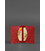 Женский кожаный кард-кейс (визитница) 6.0 красный картинка, изображение, фото