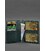Шкіряна обкладинка-органайзер для документів 6.1 зелений краст картинка, зображення, фото