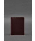 Шкіряна обкладинка-органайзер для документів 6.1 бордовий краст картинка, зображення, фото