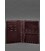 Кожаная обложка-органайзер для документов 6.1 бордовый краст картинка, изображение, фото