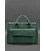 Кожаная сумка для ноутбука и документов Универсальная зеленая Crazy Horse картинка, изображение, фото