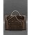 Кожаная сумка для ноутбука и документов Универсальная темно-коричневая Crazy Horse картинка, изображение, фото