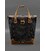 Сумка-рюкзак из канваса и натуральной светло-коричневой кожи картинка, изображение, фото