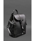 Шкіряний жіночий рюкзак Олсен чорний краст картинка, зображення, фото