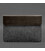 Чехол-конверт с клапаном кожа+фетр для MacBook 14" Темно-коричневый Crazy Horse картинка, изображение, фото