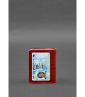 Кожаная обложка для водительского удостоверения, ID и пластиковых карт 2.0 красный картинка, изображение, фото