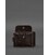 Кожаное портмоне 13.1 зажим с хлястиком темно-коричневый краст картинка, изображение, фото
