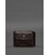 Шкіряне портмоне 13.0 затискач темно-коричневий краст картинка, зображення, фото