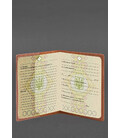 Шкіряна обкладинка для військового квитка 7.3 світло-коричнева Crazy Horse картинка, зображення, фото