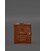 Шкіряна обкладинка-портмоне для військового квитка офіцера запасу (широкий документ) Світло-коричневий картинка, зображення, фот