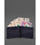 Кожаное портмоне 4.4 (с зажимом) синий Crazy Horse карбон картинка, изображение, фото
