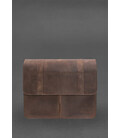 Шкіряна сумка-портфель Classic темно-коричневий Crazy Horse з ефектом Pull up картинка, зображення, фото