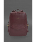 Кожаный городской рюкзак на молнии Cooper maxi бордовый картинка, изображение, фото