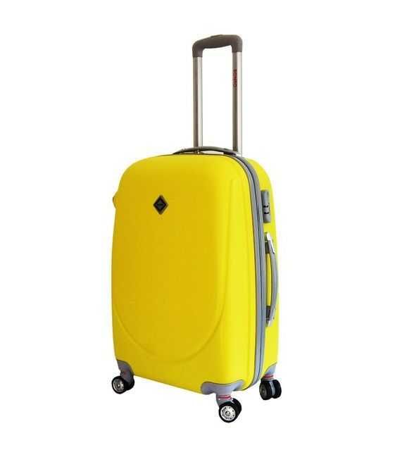 Чемодан Bonro Smile double wheels средний M желтый фото, картинка, изображение