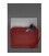 Кожаный чехол для ноутбука на молнии с карманом и петлей на руку Красный картинка, изображение, фото