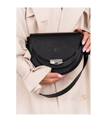 Жіноча шкіряна сумка Kira Чорна картинка, зображення, фото