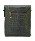 Шкіряна сумка через плече RepE-3027-4lx бренду TARWA зелений колір рептилія картинка, зображення, фото