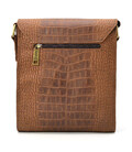 Шкіряна сумка через плече RepC-3027-4lx бренду TARWA коричневий колір рептилія картинка, зображення, фото