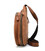 Шкіряний рюкзак слінг TIDING tid3026B коньячний картинка, изображение, фото