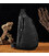 Шкіряний рюкзак слінг TIDING tid3026A чорний картинка, зображення, фото