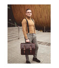 Шкіряний портфель італійський чоловічий - The Time Machine - коричневий Time Resitance 5209101 картинка, зображення, фото