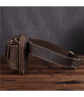 Шкіряна сумка на пояс колір коричнево-бордовий Bexhill bx3616red картинка, зображення, фото
