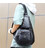 Великий рюкзак на одне плече сумка слінг John McDee чорний 4025A картинка, зображення, фото