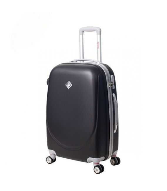 Чемодан Bonro Smile double wheels средний M черный фото, картинка, изображение