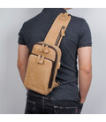 Шкіряний одноплечовий рюкзак, рюкзак слінг JD4024B Джон Макді картинка, зображення, фото