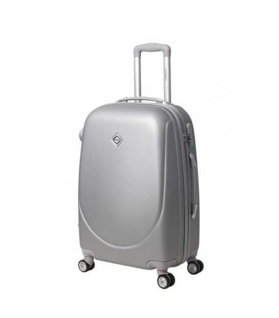 Валіза Bonro Smile double wheels середня M срібло картинка, зображення, фото