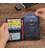 Чорний шкіряний гаманець-органайзер з відділом для ID документів JDR-8450A картинка, зображення, фото