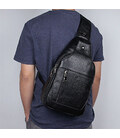 Рюкзак на одне плече з натуральної шкіри великого розміру для чоловіків JD4004LA картинка, изображение, фото