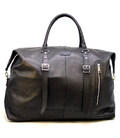 Велика дорожня сумка FA-8310-4lx з натуральної шкіри флотар, чорна картинка, изображение, фото