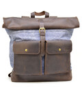 Міський рюкзак тканина canvas і шкіра RKj-3462-4lx TARWA картинка, изображение, фото
