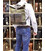 Ролл-ап міської рюкзак тканина канвас і кінська шкіра TARWA RH-3462-4lx картинка, изображение, фото
