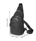 Міні-рюкзак чоловічий на одну шлею JD4013A John McDee картинка, изображение, фото