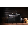 Стильна шкіряна сумка, колір чорний, Bexhill 7028A картинка, зображення, фото