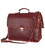 Чоловічий портфель зі шкіри з бордовим відтінком John McDee 7375X картинка, изображение, фото