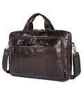 Практична сумка портфель для чоловіків шкіряна бренду John McDee 7334Q картинка, изображение, фото