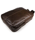 Класичний шкіряний дорожній рюкзак шоколадного кольору John McDee 7280C картинка, изображение, фото