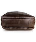 Класичний шкіряний дорожній рюкзак шоколадного кольору John McDee 7280C картинка, зображення, фото