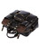 Брутальна шкіряна сумка, безліч кишень, чорний глянець 7028A картинка, изображение, фото