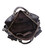 Брутальна шкіряна сумка, безліч кишень, чорний глянець 7028A картинка, зображення, фото