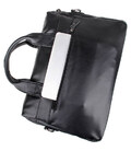 Шкіряна сумка чорна чоловіча 7122A (месенджер, портфель) картинка, изображение, фото
