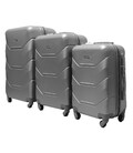 Набор чемоданов Carbon 147 серебристый картинка, изображение, фото