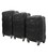 Набор чемоданов Carbon 147 черный картинка, изображение, фото